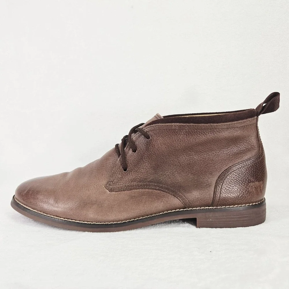 Cole Haan Shoes Mens 11 Brown Leather Curtis Chukka Boots Ankle Lace Up Casual
